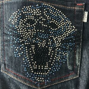 Navy blue Ed Hardy denim jeans